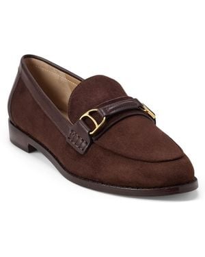Ralph Lauren Tasha Leather Loafers - Brown