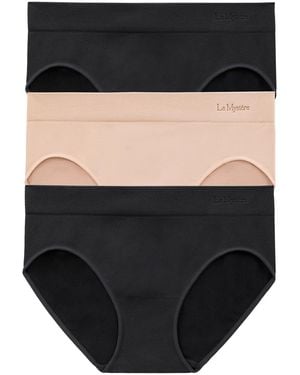 Le Mystere Hipster Nylon Blend Briefs - Black