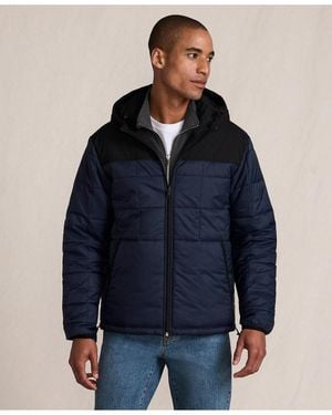 Lands' End Weatherproof Reversible Hooded Jacket - Blue