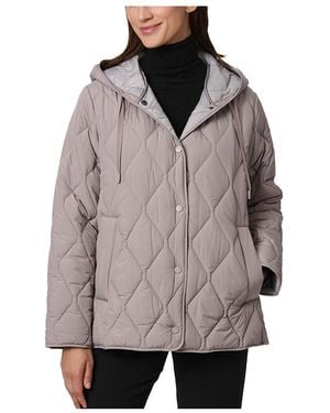 Bernardo Relaxed Hooded Puffer - Gray