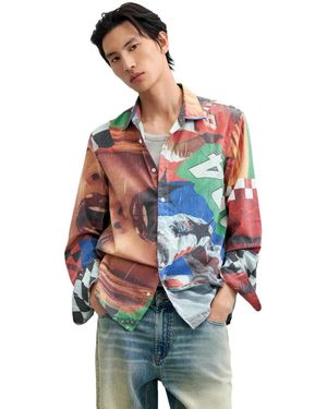 Desigual Collage Print Shirt - White