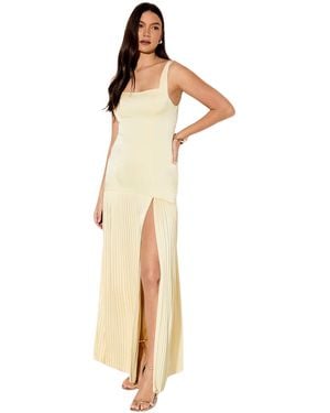 MissPap Premium Pleated Skirt Bridesmaid Dress - White