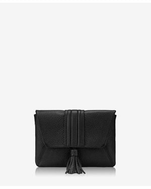 Gigi New York Ava Metallic Leather Wallet - Black