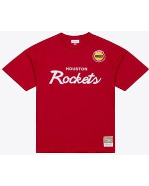 Mitchell & Ness Mitchell Ness Houston Rockets Head Coach T-shirt - Red