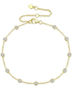 Macy's Diamond Bezel Chain Bracelet (1/10 Ct. T.w. - Yellow