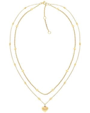 Tommy Hilfiger Layered -plated Stainless Steel Necklaces - Metallic