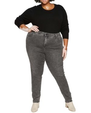 UNIVERSAL STANDARD Seine High Rise Skinny Jeans - Black