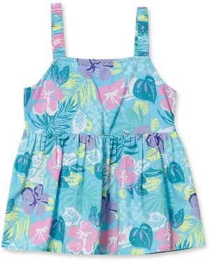 Lands' End Girls Woven Tank Top - Blue