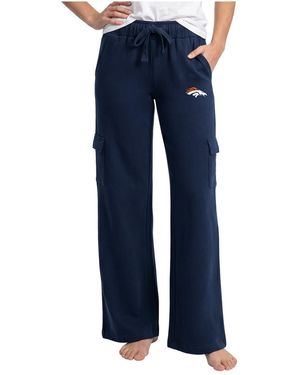 Concepts Sport Denver Broncos Truett Wide-leg Cargo Fleece Pants - Blue