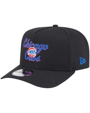 KTZ Chicago Cubs Chainstitch 9fifty A-frame Snapback Hat - Blue