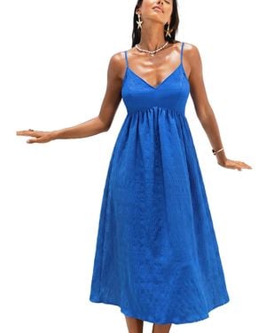 CUPSHE Core Memory Maxi Beach Dress - Blue