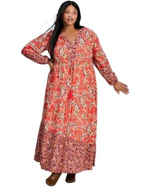 Avenue Floral Falls Tiered Maxi Dress