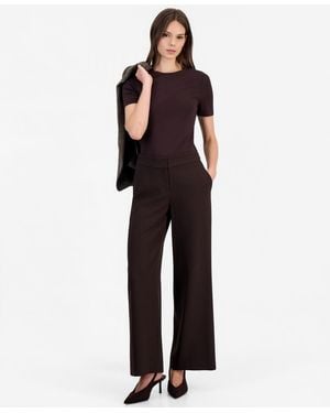 Tahari Mid-rise Wide-leg Pants - Blue