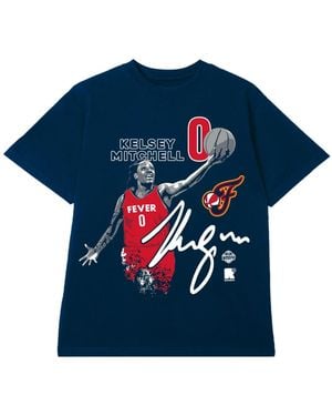 round21 And Kelsey Mitchell Indiana Fever Player Graphic T-shirt - Blue