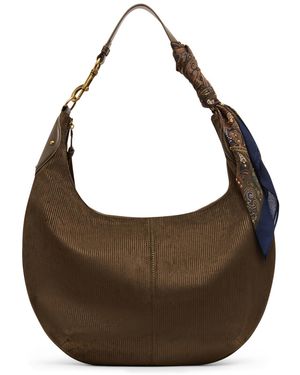 Steve Madden Olga-s Drapey Small Hobo Handbag - Brown