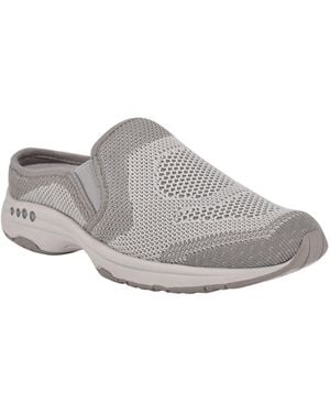 Easy Spirit Takeknit Slip-on Mule Sneakers - Gray