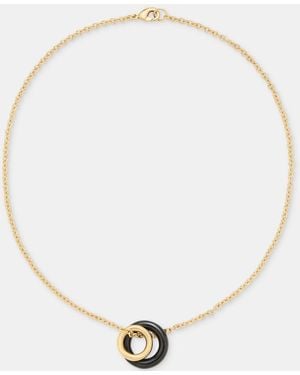 DKNY Double Ring Pendant Necklace - Natural