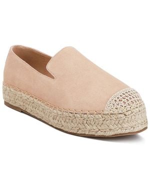 Rag & Co Ellerie Suede Flatform Heel Espadrilles - White