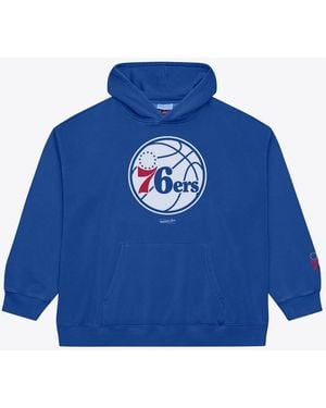 Mitchell & Ness Philadelphia 76ers Basic Fleece Hoodie - Blue