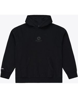 Mitchell & Ness Ohio State Buckeyes Monochrome Icon Fleece Hoodie - Black