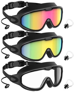 Gnuadz Swim goggles Anti-fog Uv 180degree(s - White
