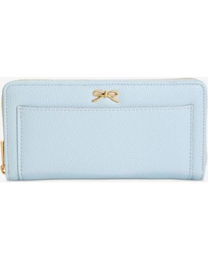 On 34th Angii Solid Zip-around Wallet - Blue