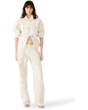 Steve Madden Henrietta Button-front Jacket - White