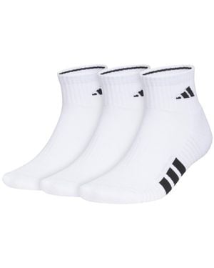 adidas Cushioned Quarter Arch-support Socks - White