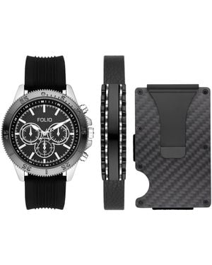 Folio Three Hand -tone 46mm Watch - Black