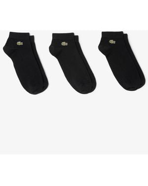 Lacoste 3-pack Ankle Socks Set - Black