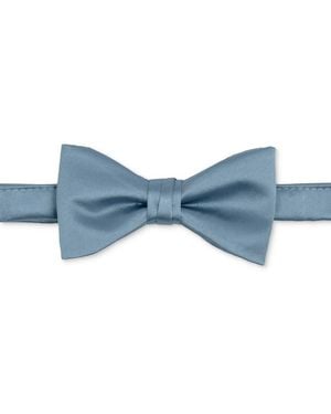 Con.struct Satin Pre-tied Bow Tie - Blue