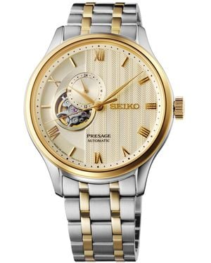 Seiko Automatic Presage Japanese Garden Two-tone Stainless Steel Bracelet Watch 42mm - Metallic