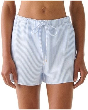 Kate Spade Kate Spade Striped Cover-up Shorts - Blue