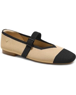 VIVAIA Margot Mary Jane Square-toe Ballet Flats - White