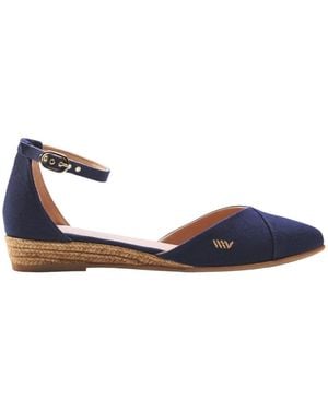VISCATA Montroig Canvas Espadrille Flats - Blue