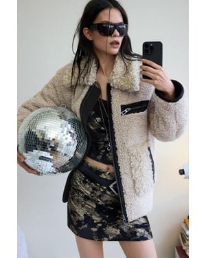 Desigual Short Fleece Jacket, Polyester - Black