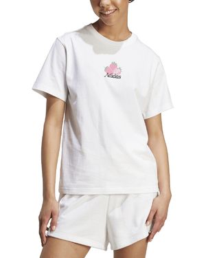 adidas Cotton Farmers-market Graphic T-shirt - White
