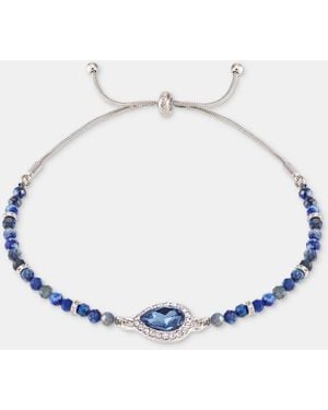 Givenchy Crystal Beaded Slider Bracelet - Blue