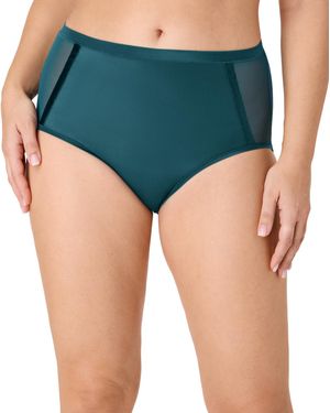 Bali Flawless Fit Smoothing Brief Panties - Blue