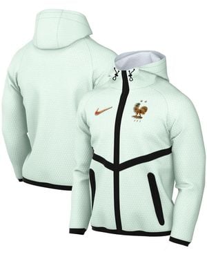 Nike France National Team 2026 Anthem Hooded Full-zip Mesh Jacket - Green