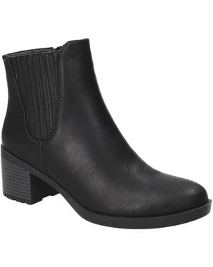 Easy Street Tulsa Ankle Booties - Black