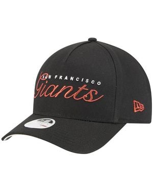KTZ San Francisco Giants Metallic A-frame 9forty Adjustable Hat - Gray