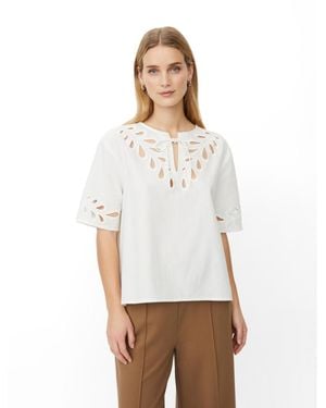 Masai Madyselle Cutwork Detail Blouse - White