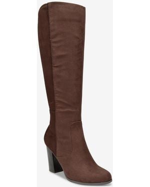 Style & Co. Addyy Knee High Dress Boots - Brown