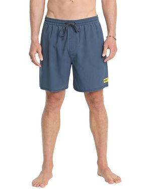 Quiksilver Pacifico Talavera Straight-fit Volley Swim Shorts - Blue