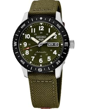 Seiko 5 Sports Stainless Steel Watch 41mm - Green
