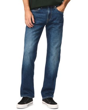 Buffalo David Bitton Relaxed Straight Driven Stretch Jeans - Blue