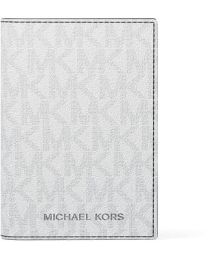 Michael Kors Signature Folding Card Case - White