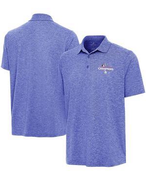 Antigua Los Angeles Dodgers 2024 National League Champions Par 3 Polo Shirt - Blue