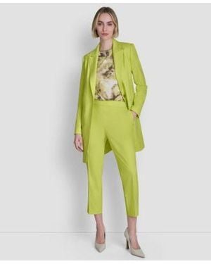 DKNY Topper Jacket Pull On Ankle Pant - Green